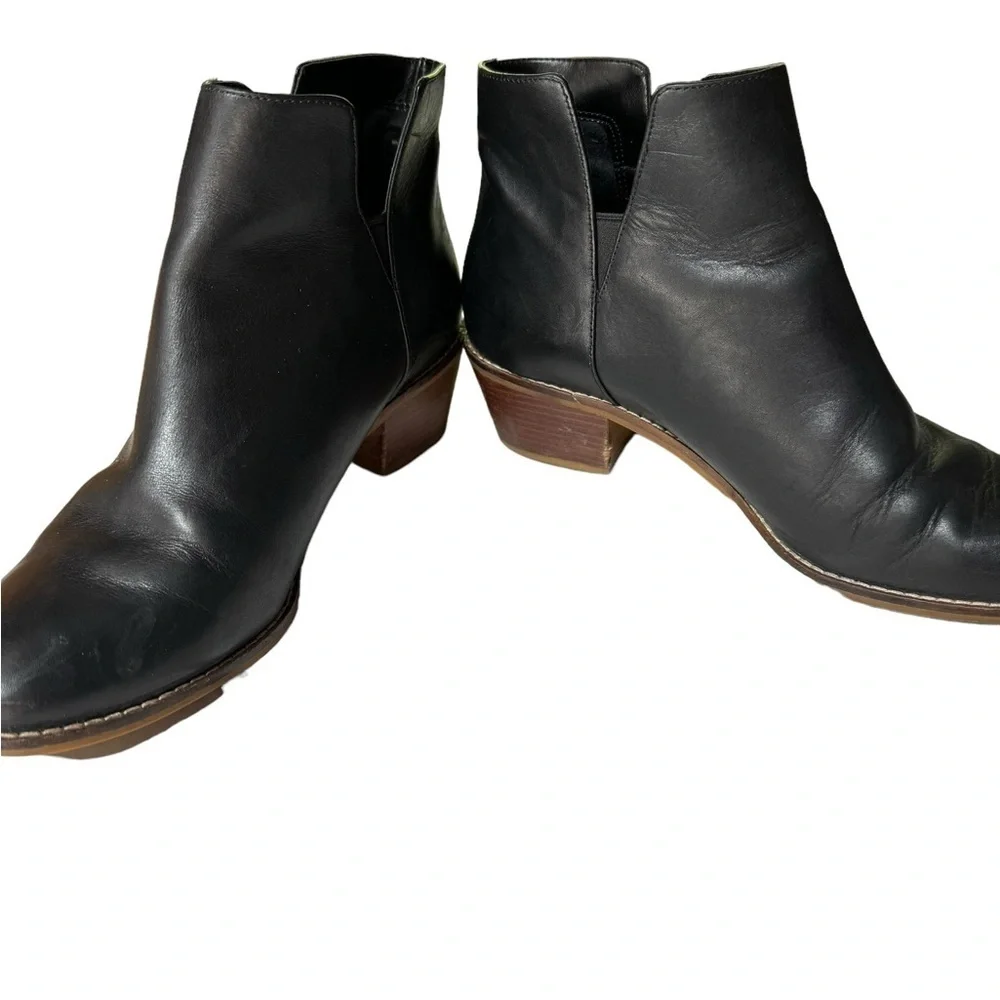 Cole Haan signature Womens black leather Abbot pull on Ankle Boots size 8